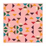 Kilim Pink Triangle Pattern (Print Only) thumbnail