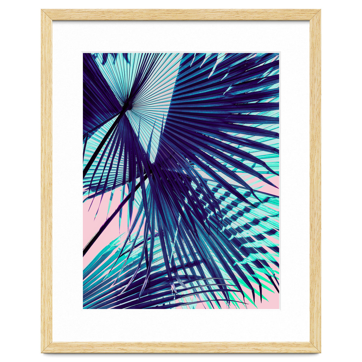 Palm leaf on the beach