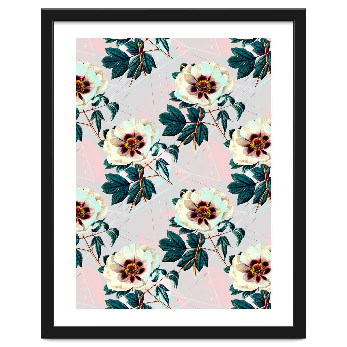 Flowery blooming with geometric