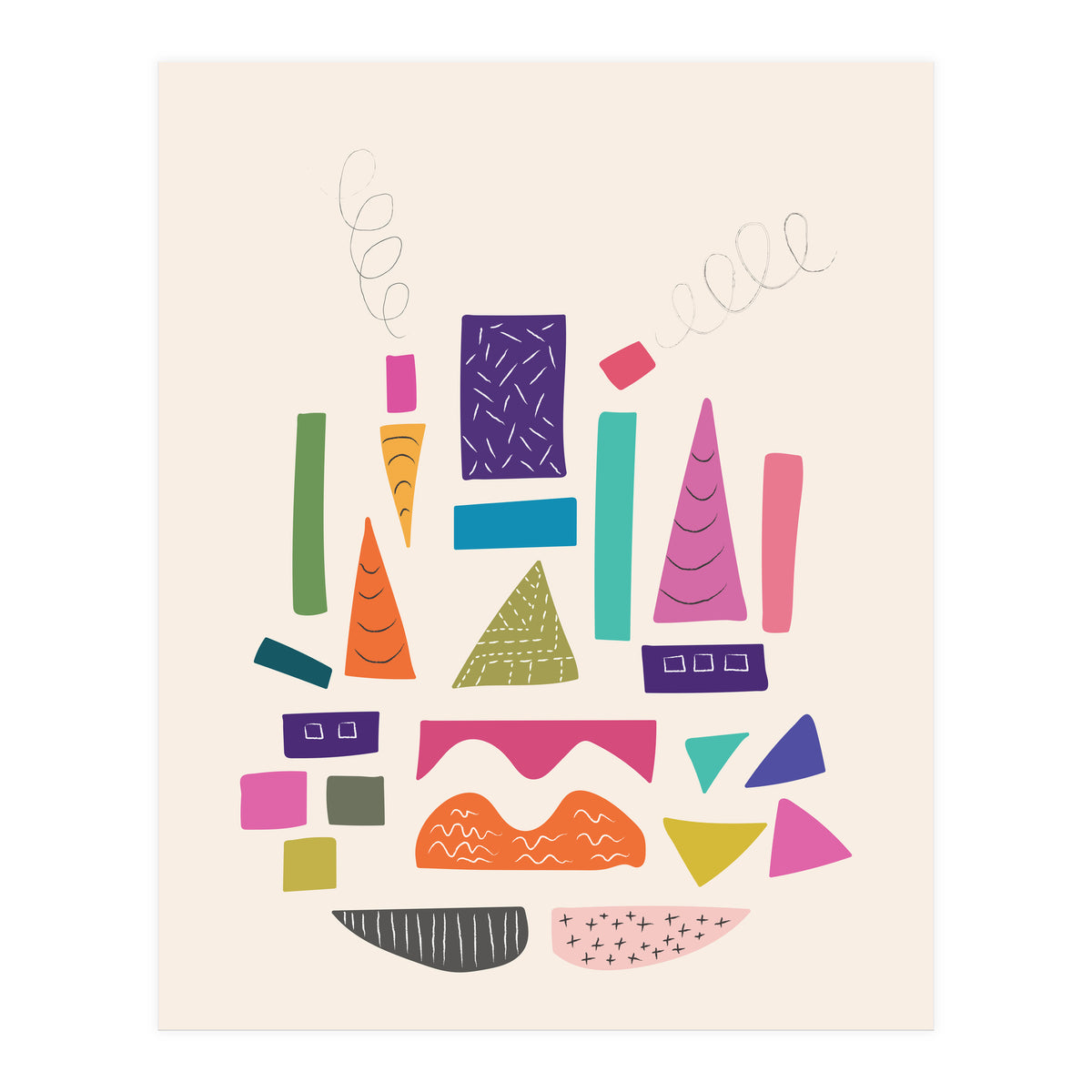 Abstract City Art (Print Only)