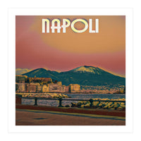 Red Summer Napoli Vesuvio (Print Only)