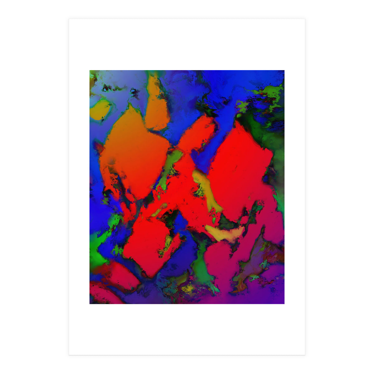 Alligator Red Glow (Print Only)