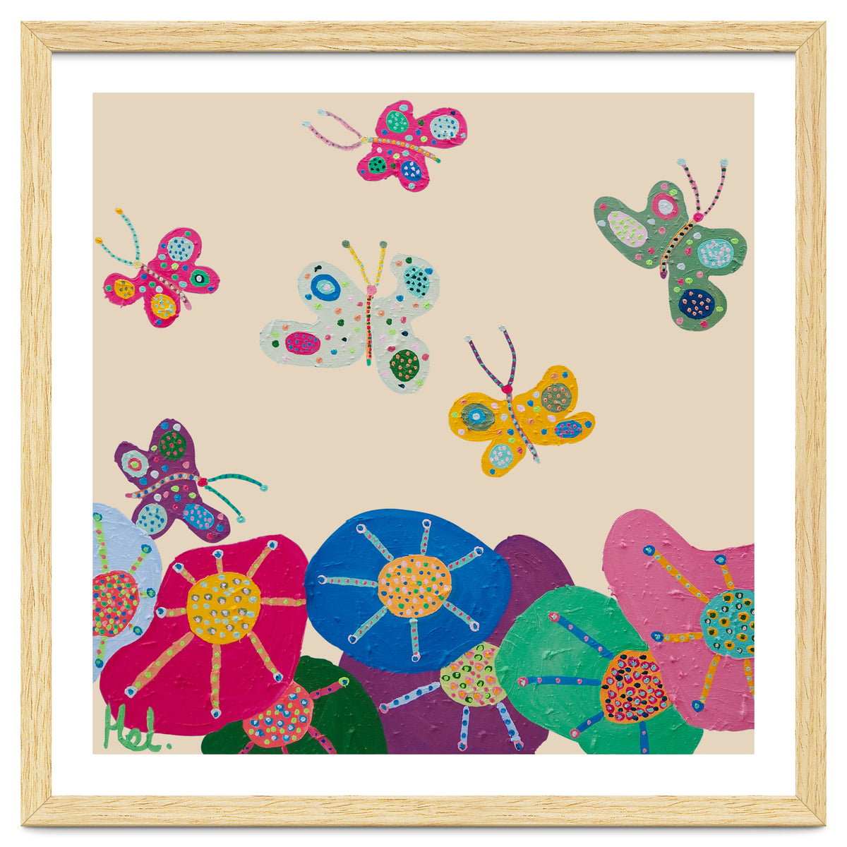 Butterflies Garden (pink)