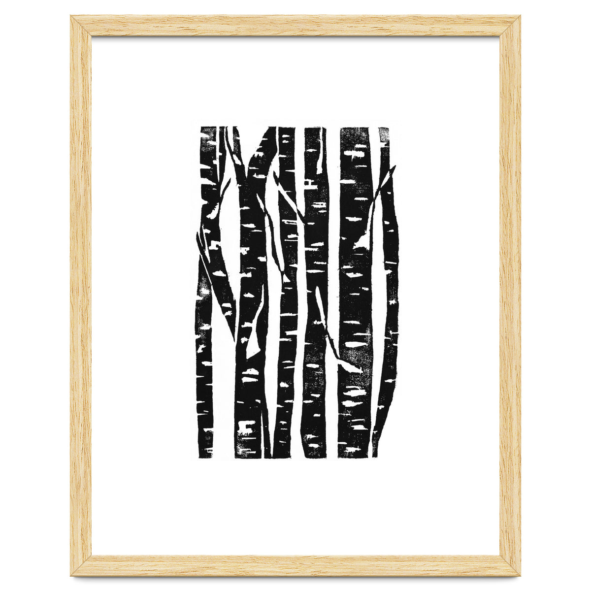 Woodcut Birches