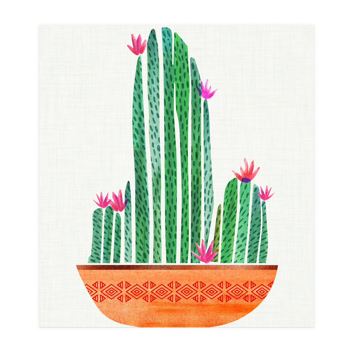 Tiny Cactus Blossoms (Print Only)