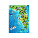 Florida Illustrated Map (Print Only) thumbnail