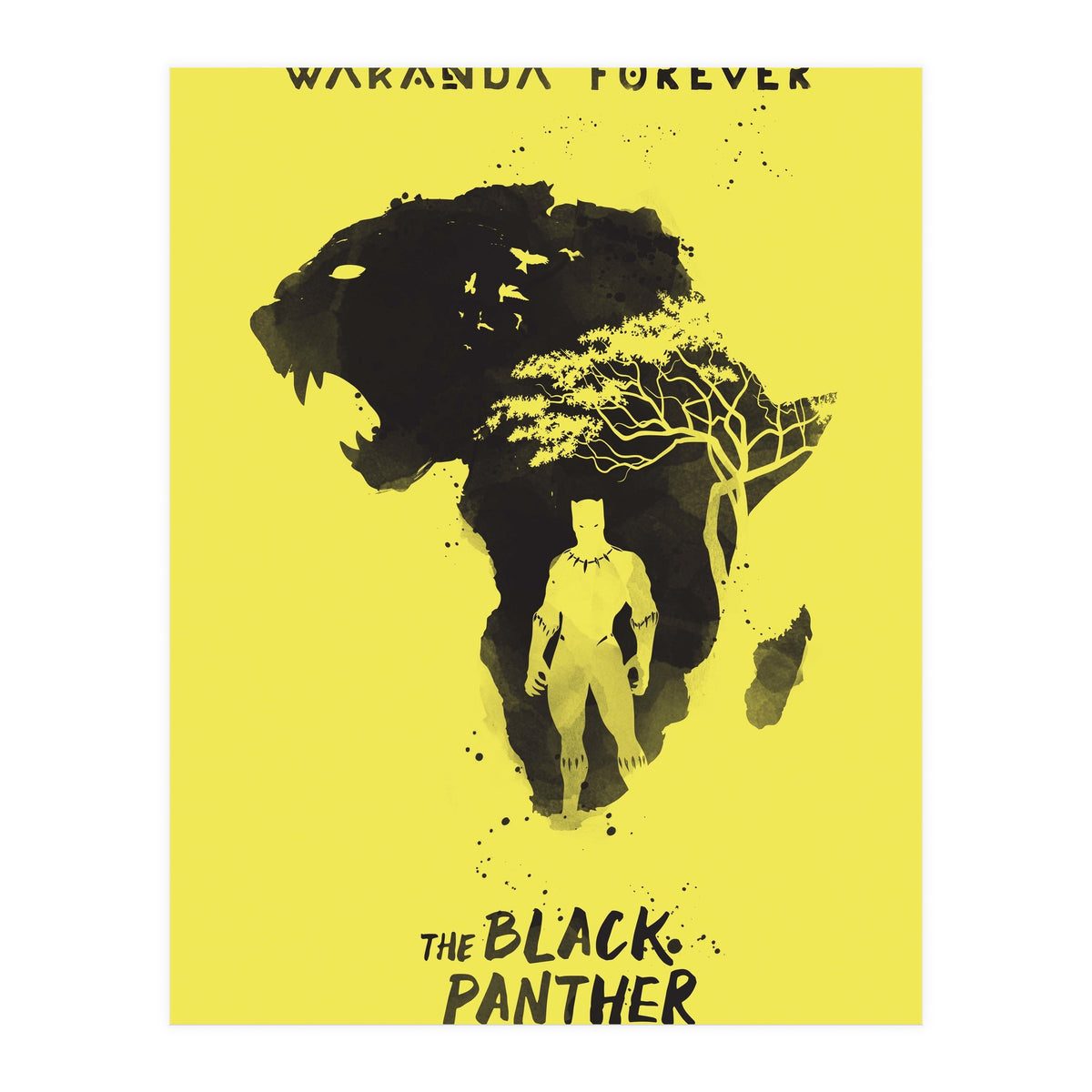 Black Panther movie poster (Print Only)