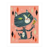 Cat A Tonic Grey Tabby (Print Only) thumbnail