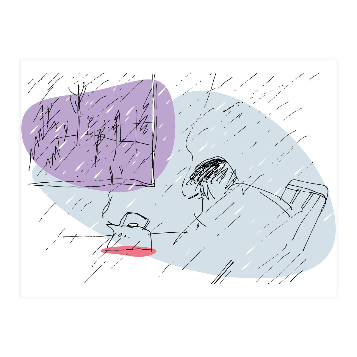 Sad Rainy Day (Print Only)