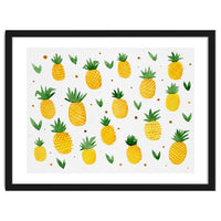 Watercolor pineapples