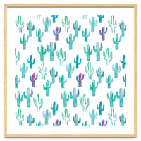 All Over Painted Cacti Mint And Pink