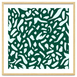 Deep Emrald | Green Terrazzo Pattern | Fun Funky Eclectic Modern Boho Painting thumbnail