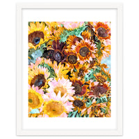 Summer Sunflowers, Modern Bohemian Urban Jungle Paint