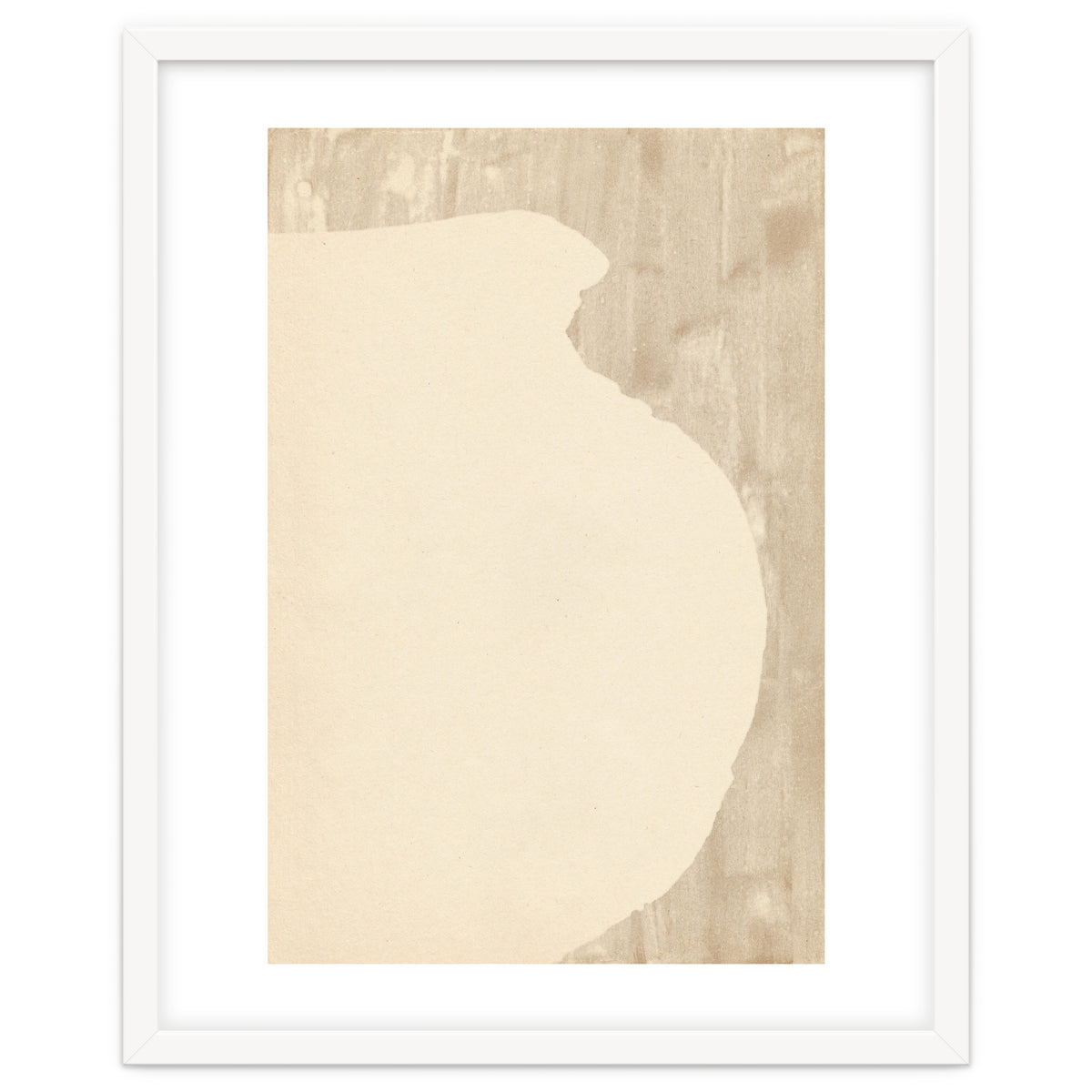 Cream tone vase silhouette