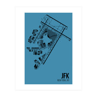 New York JFK Airport Layout (Print Only)