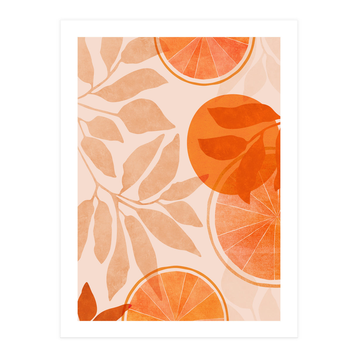 Orange Citrus Collage (Print Only)