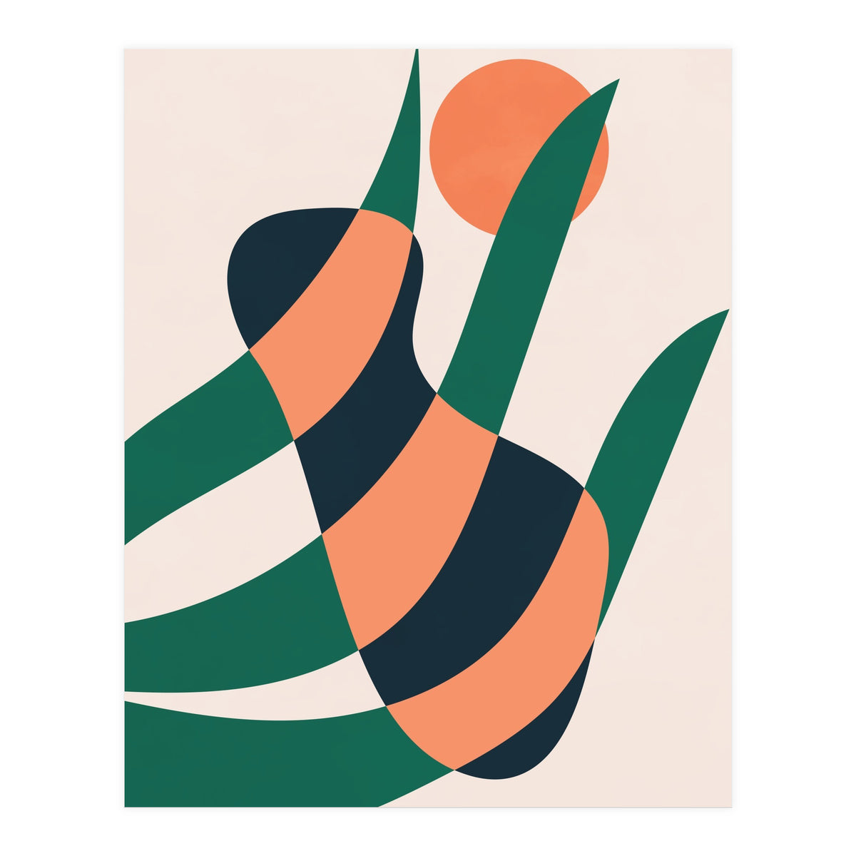 Botanical Plant Geometric Art (Print Only)