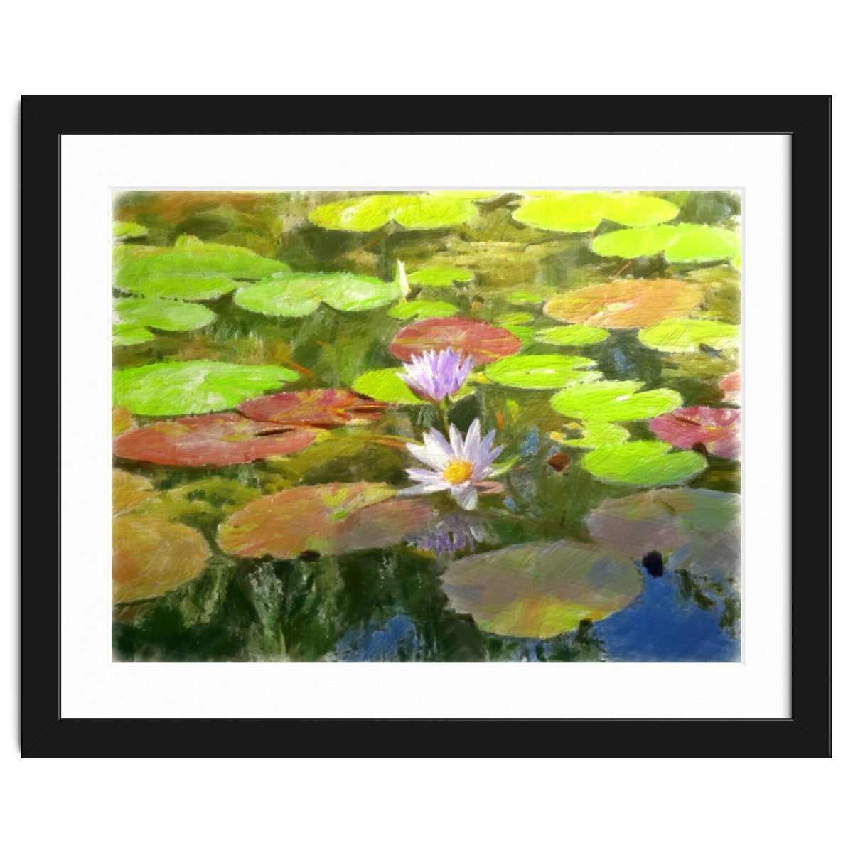 Floating in the water