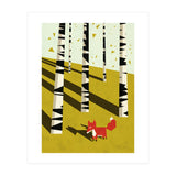 Fox In Birchland (Print Only) thumbnail