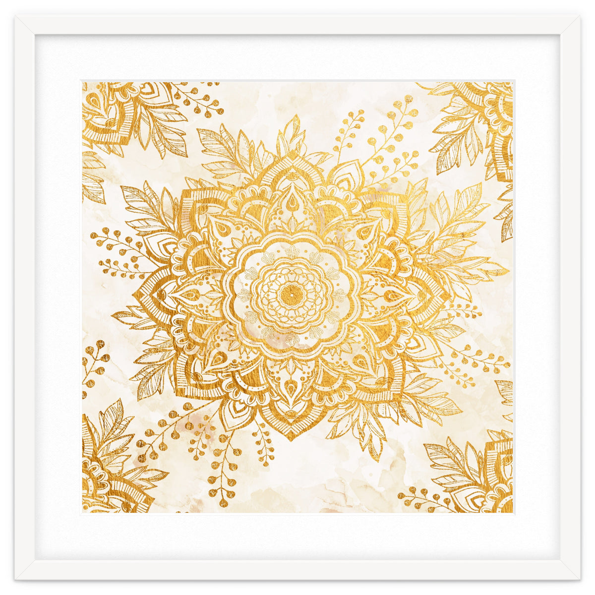 Queen Starring of Mandala-Gold Sunflower I