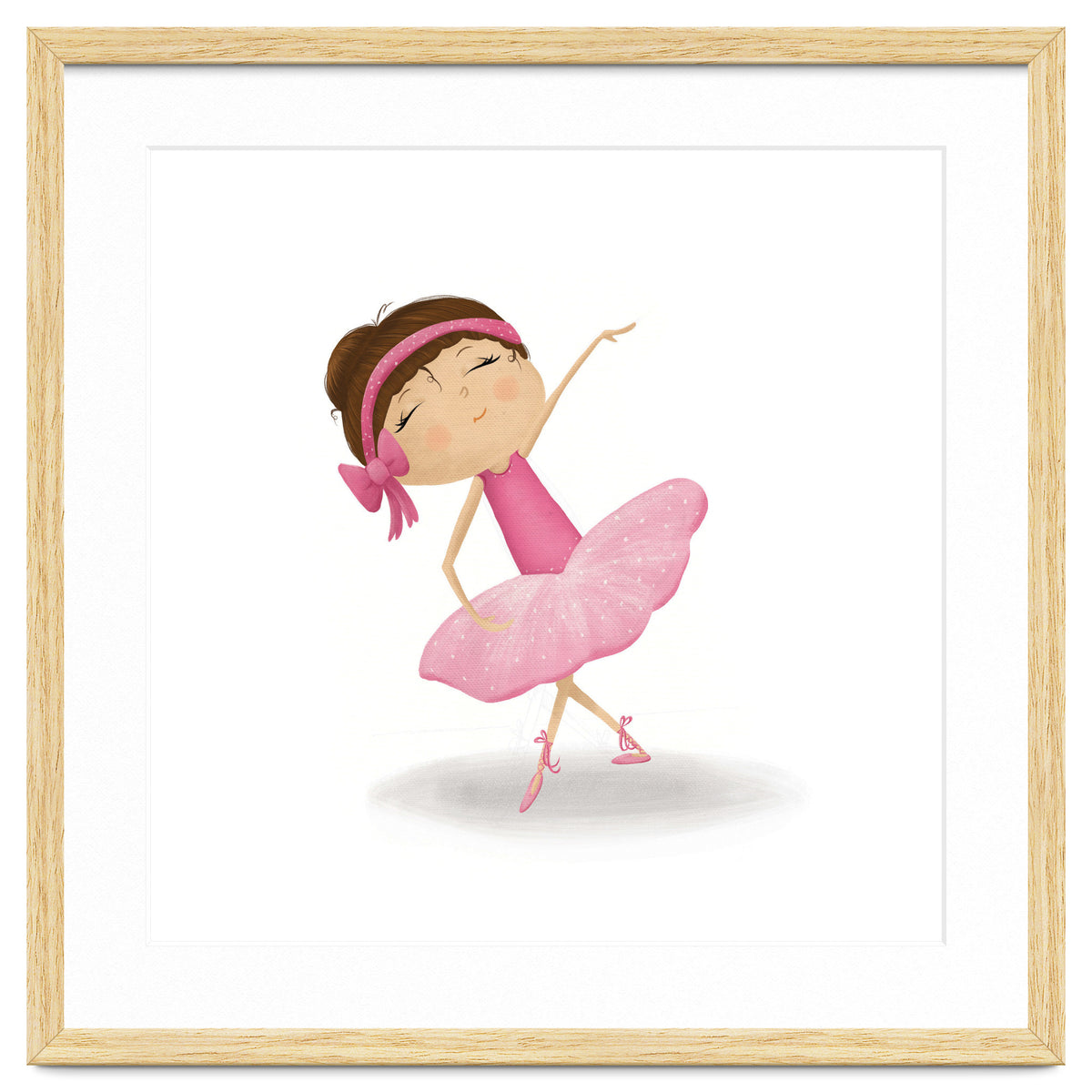 Adorable Plie Ballerina Nursery Print