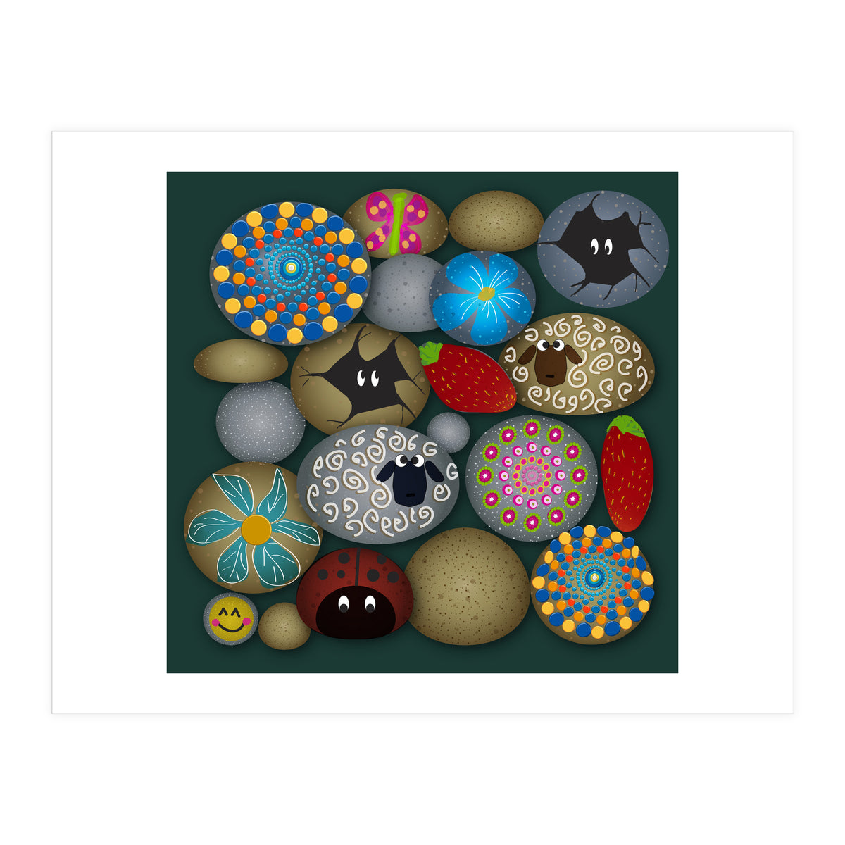 Painted Rocks (Print Only)