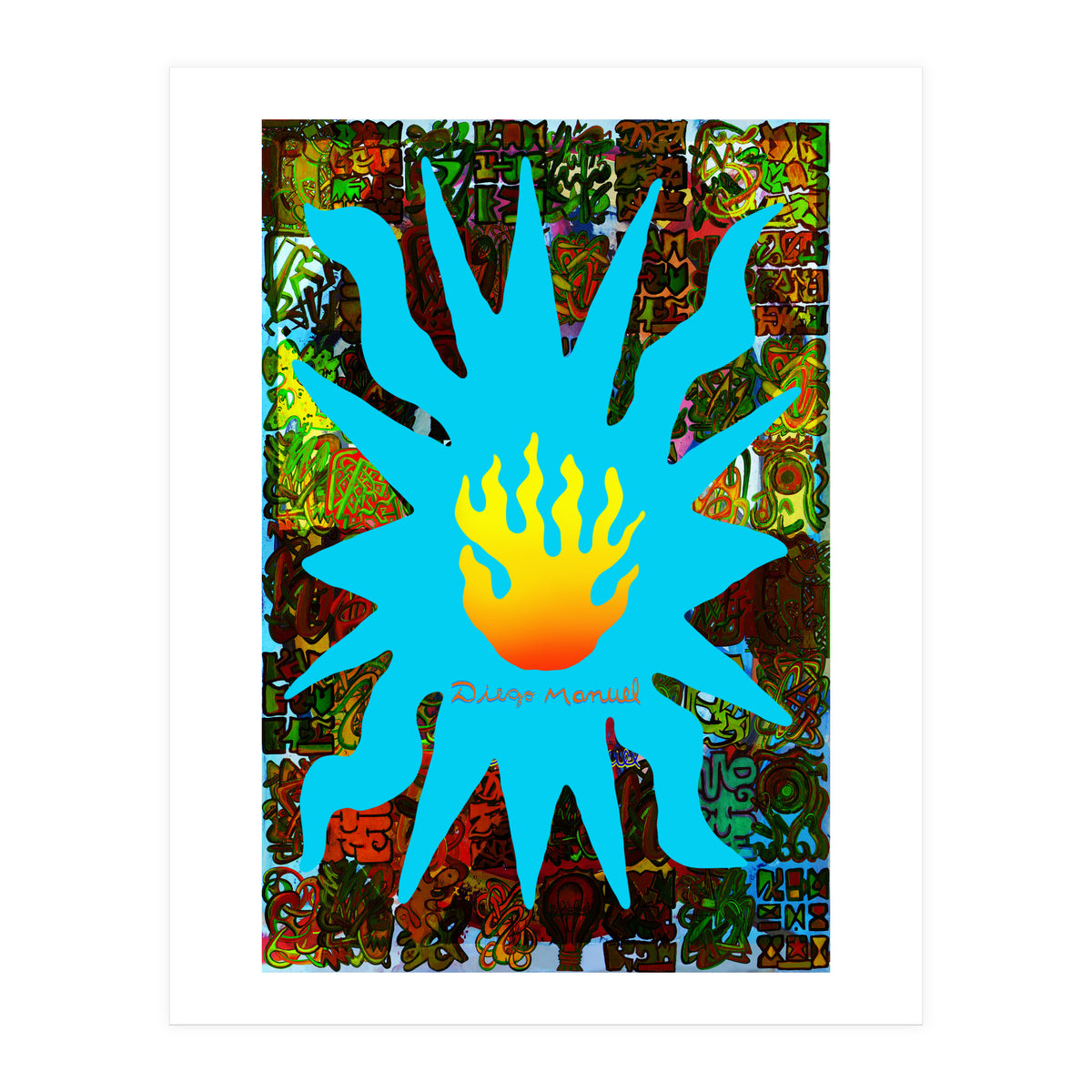 Fuego Y Graffiti 62 (Print Only)