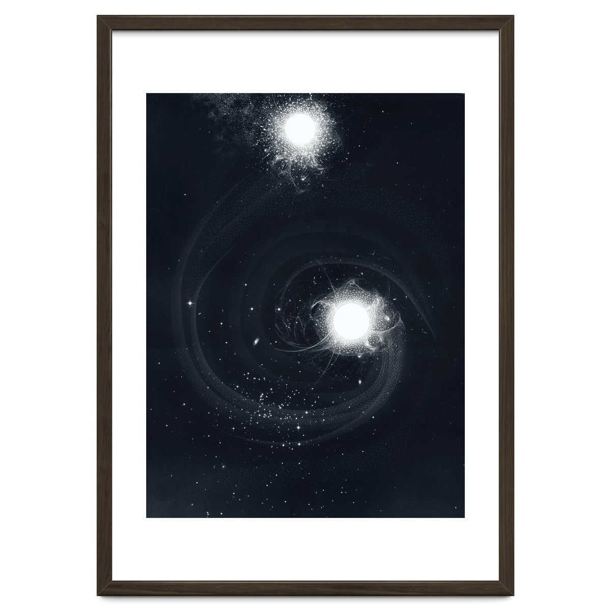 Vintage Cosmos: Double Spiral Nebula
