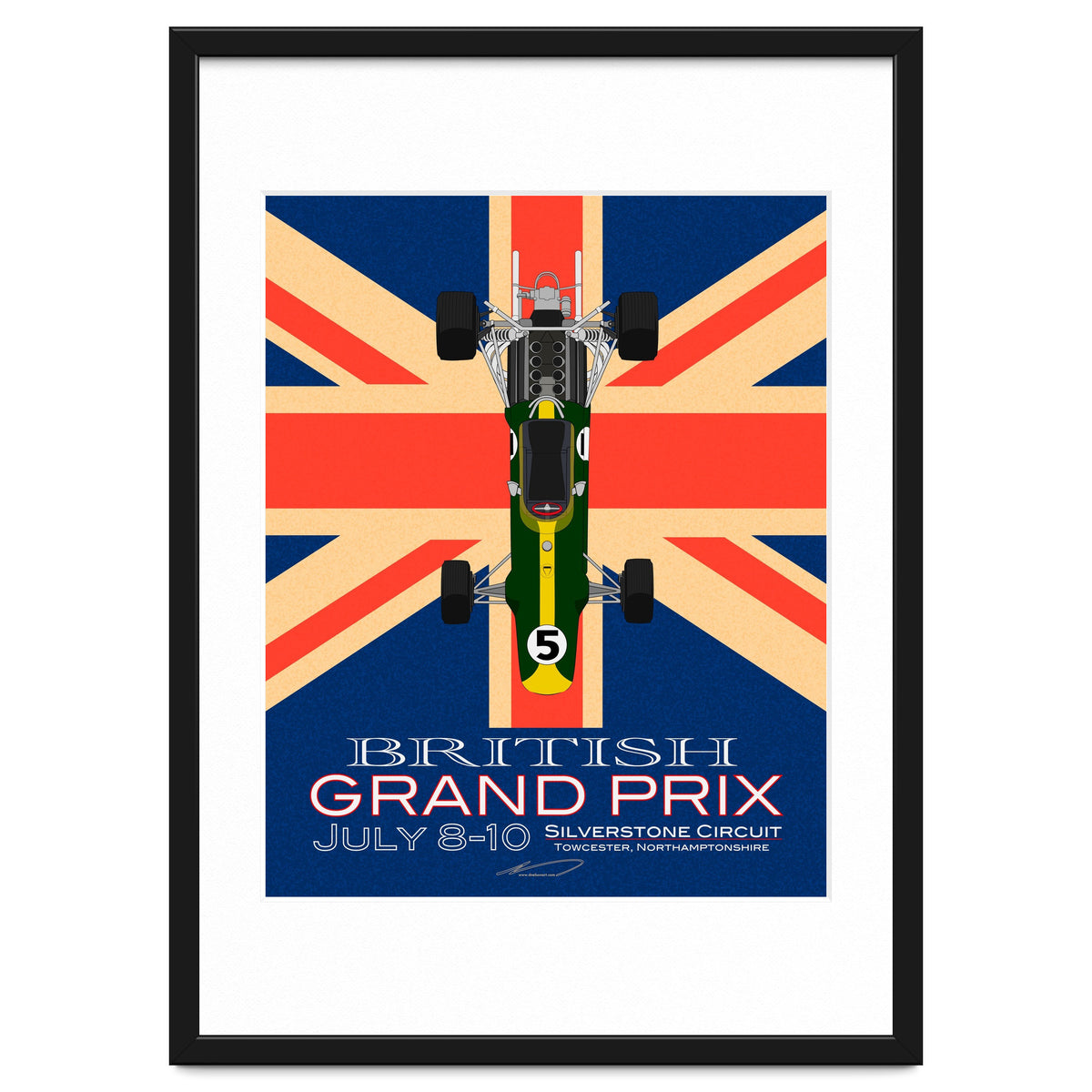 British Grand Prix poster