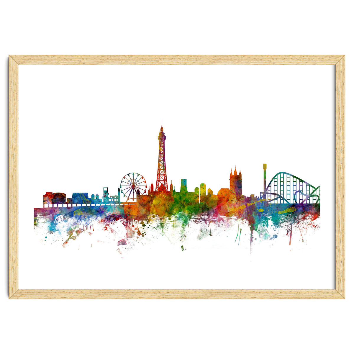 Blackpool England Skyline