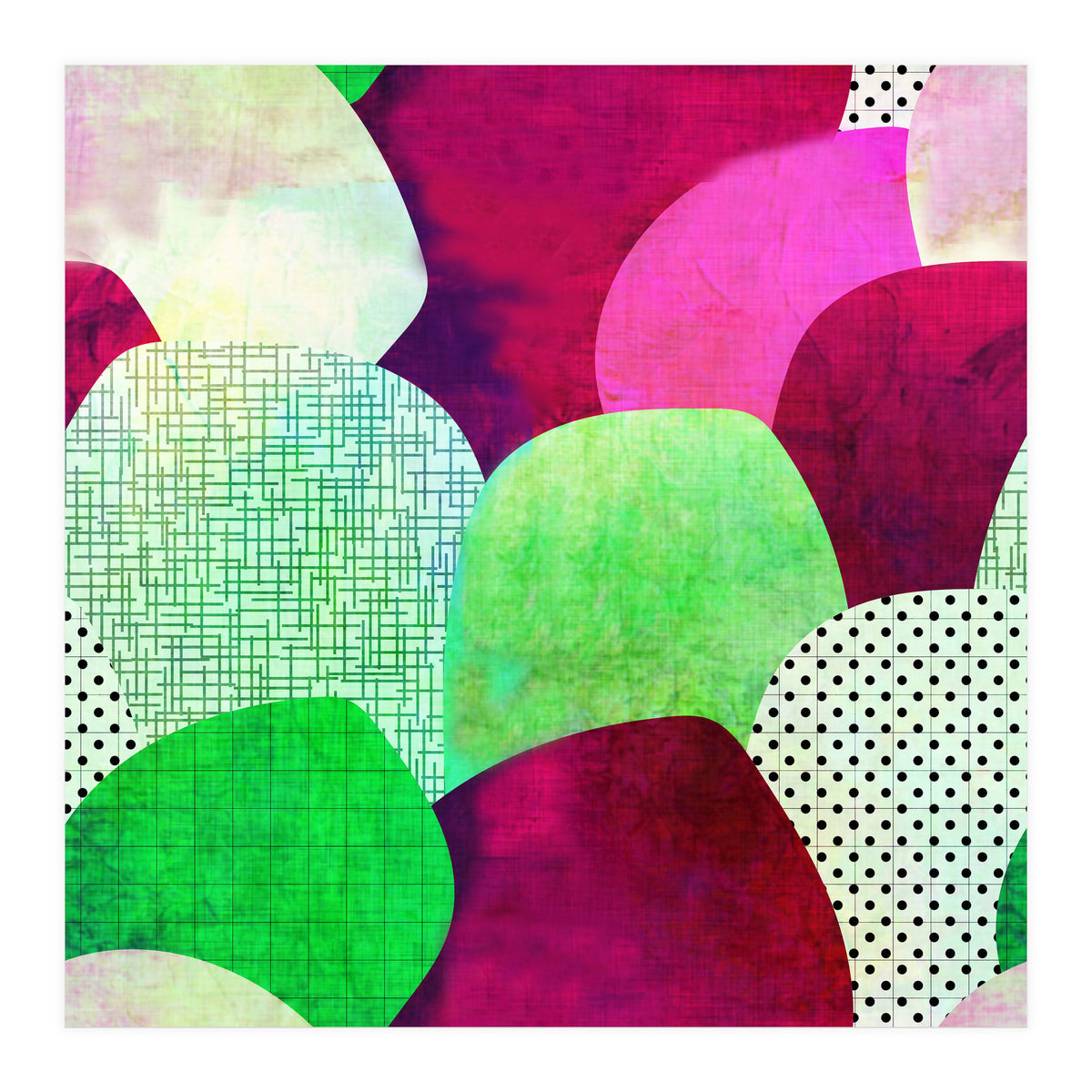 Opala Circles are the new triangles purple (Print Only)