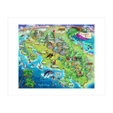 Costa Rica Map Illustration (Print Only) thumbnail