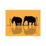 Elephants In The Water (Print Only) thumbnail