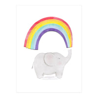 Rainbow Elephant (Print Only)