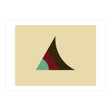 Geometric Shapes No. 5 - beige,  purple & turquoise (Print Only) thumbnail