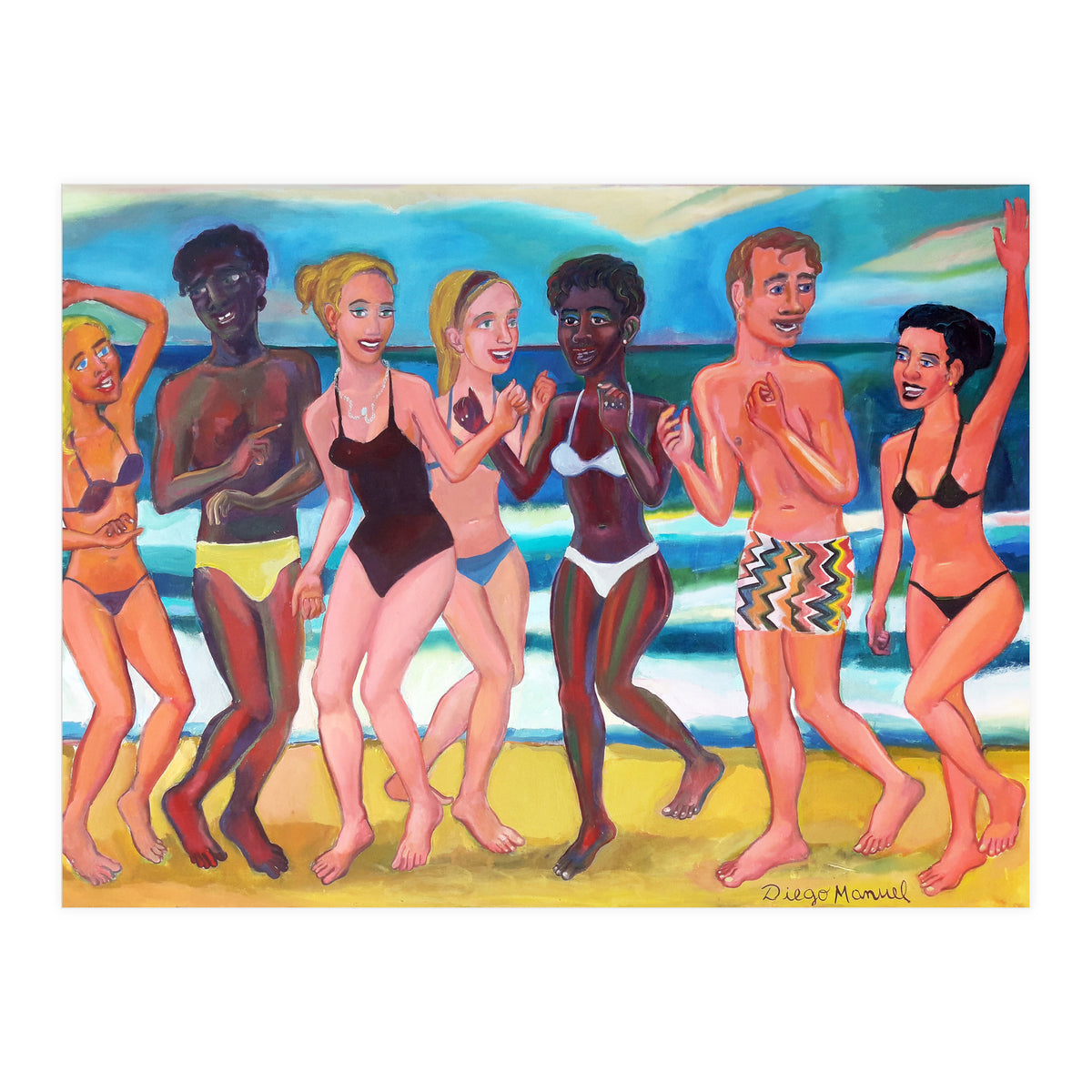 Fiesta En La Playa 8 (Print Only)