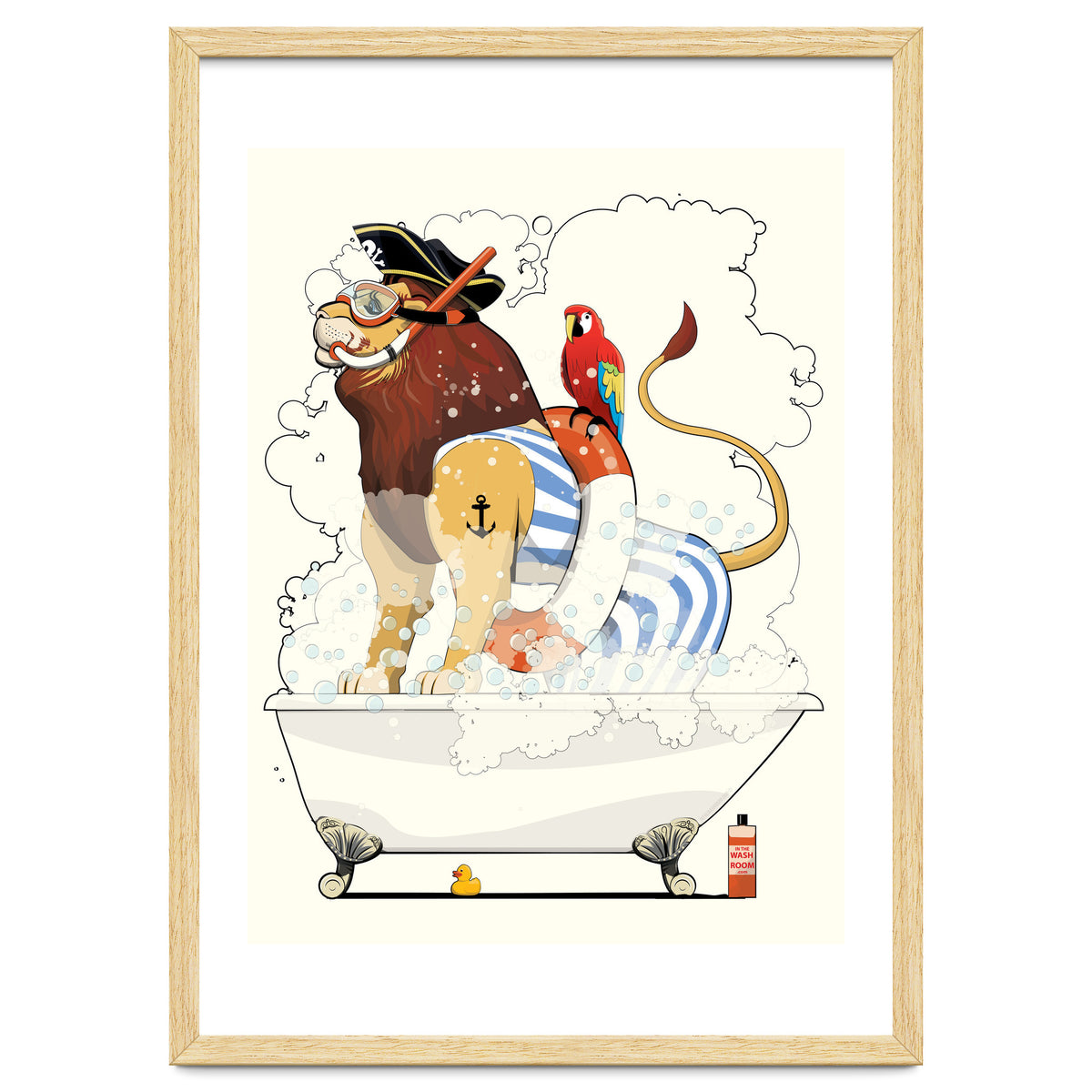 Lion in the Bath, Funny Bathroom Humour