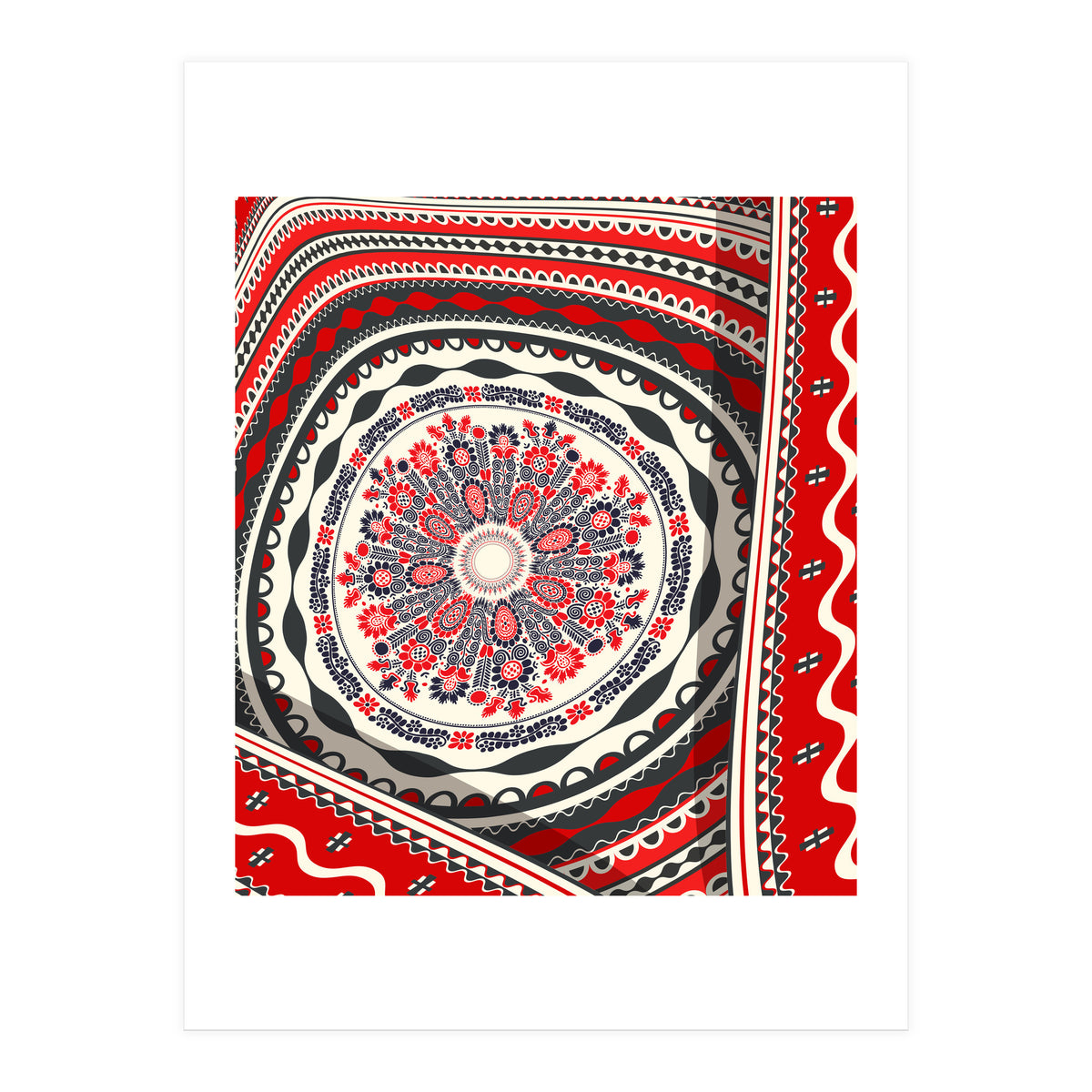 Romanian embroidery background 20 (Print Only)