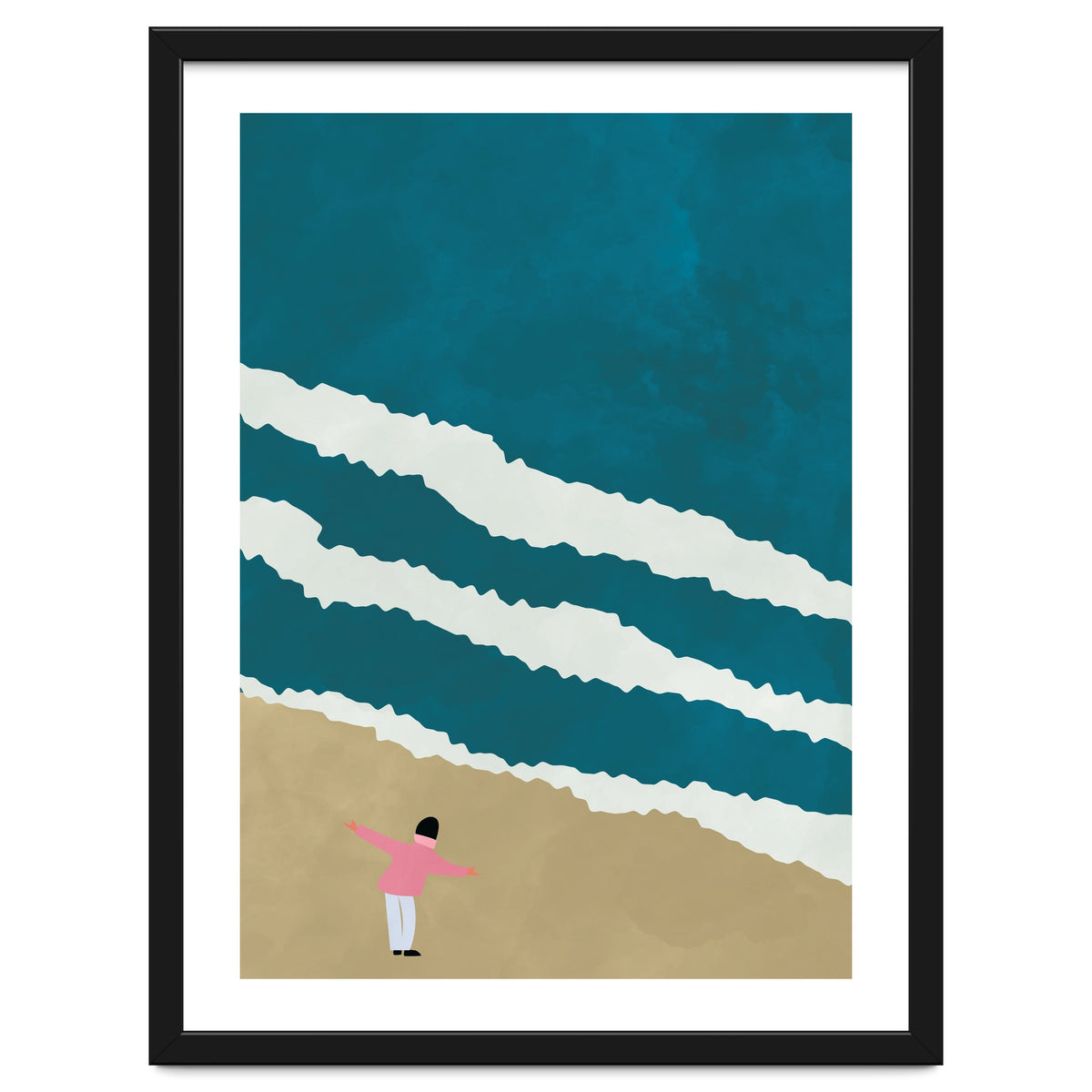 Minimalist Beach Illustration