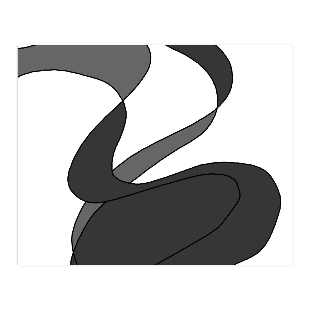 Grey Waves 7 (Print Only)