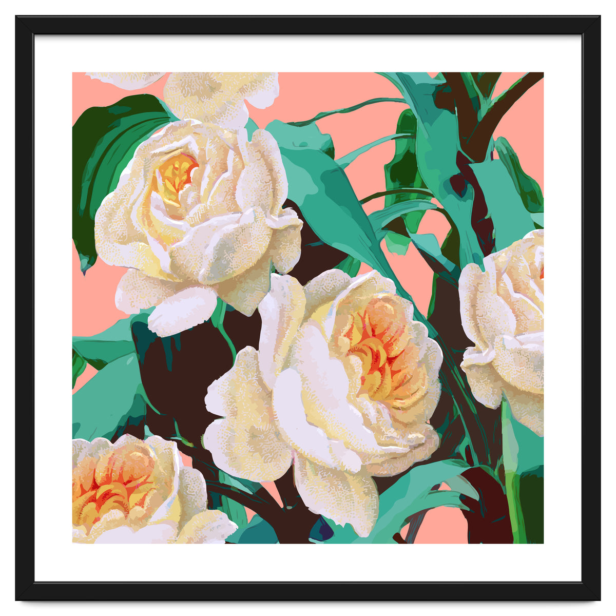 Tropical & White Blossom