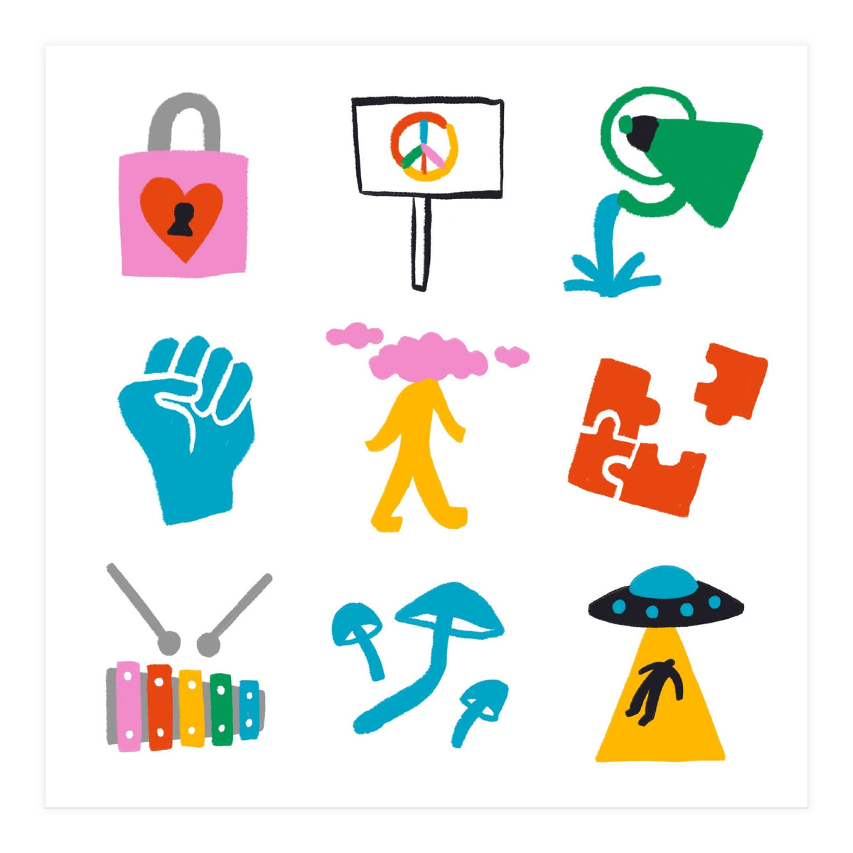 Aquarius Emoji (Print Only)