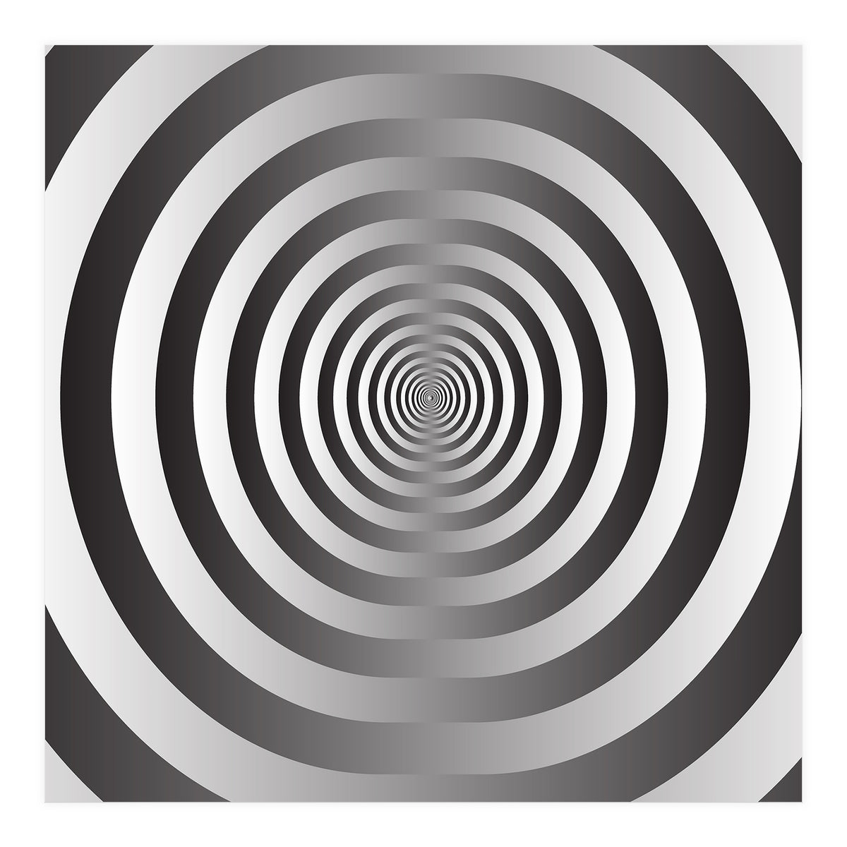 Black And White Spiral  (Print Only)