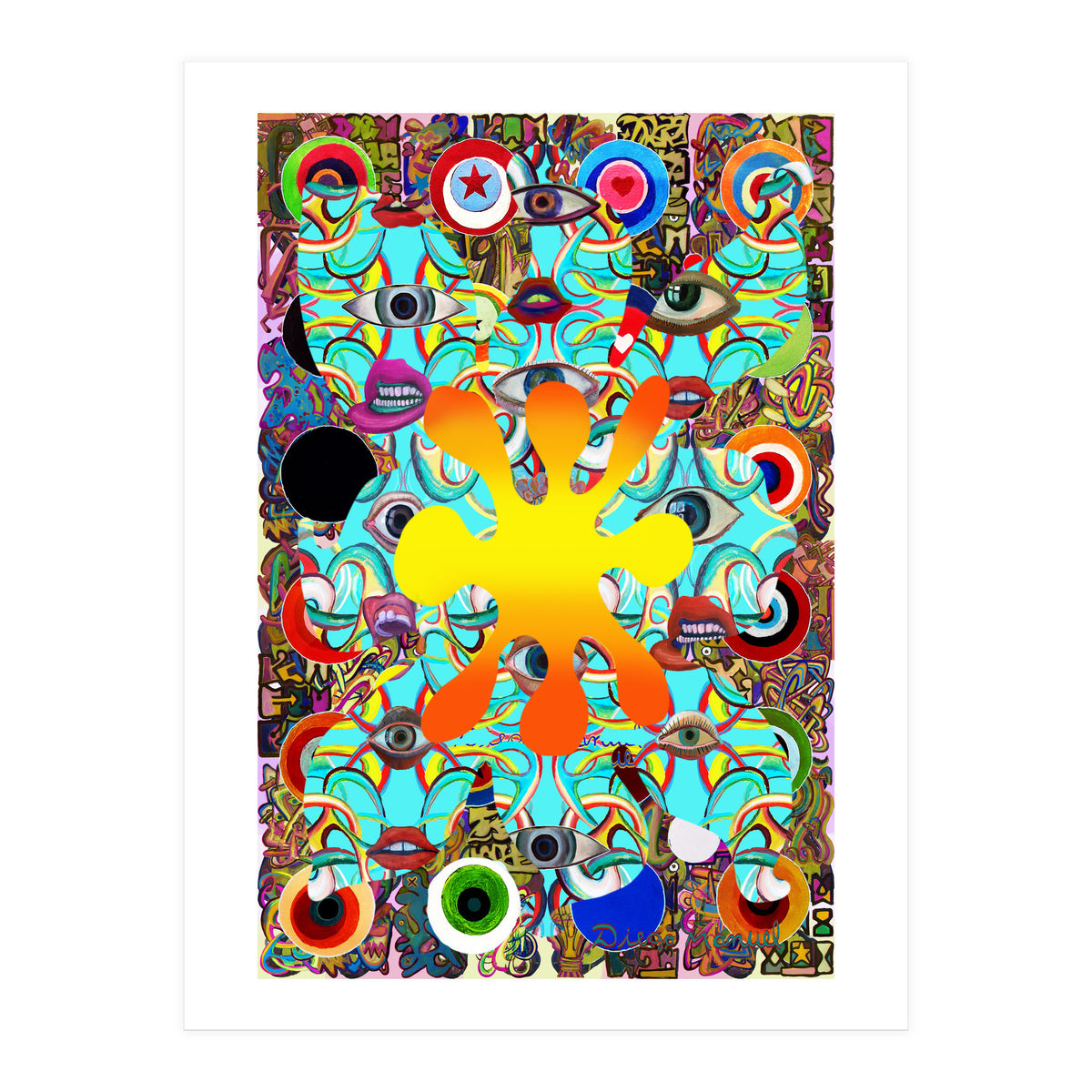 Fuego Y Graffiti 78 (Print Only)