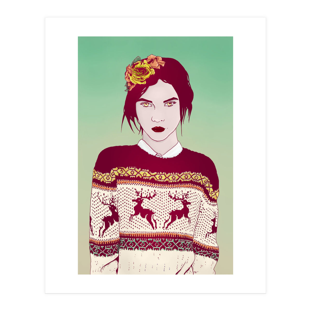 Sweater Weather Lady (Print Only)