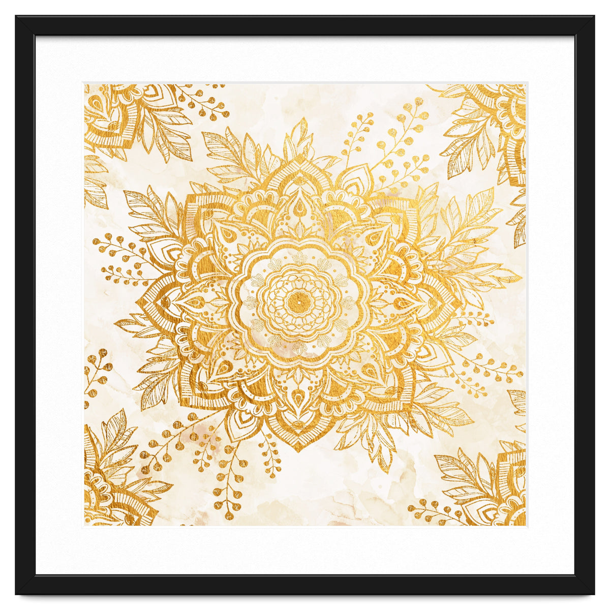 Queen Starring of Mandala-Gold Sunflower I