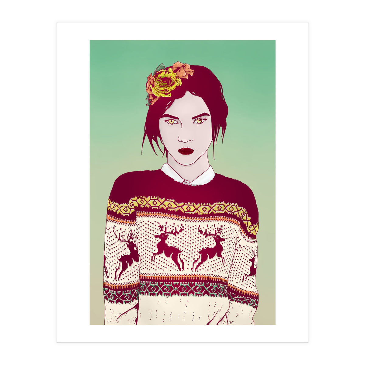 Sweater Weather Lady (Print Only)