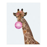 Bubble gum Giraffe Portrait (Print Only) thumbnail