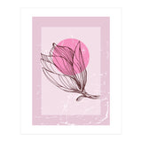 Magnolia  Minimalist Scandinavian, Abstract Geometric Art, Botanical Art (Print Only) thumbnail