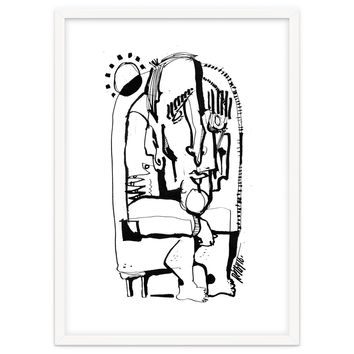 Freezing in Sunlight - b&w